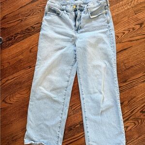 J. Crew Blue Ankle Cropped Jeans High-Waisted